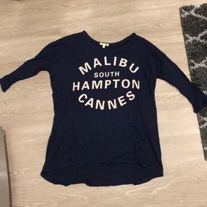 Sundry quarter length sleeve shirt